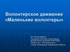 Волонтерское движение «Маленькие волонтеры»