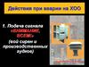 Действия при аварии на ХОО