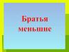 Братья наши меньшие