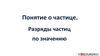 Понятие о частице. Разряды частиц по значению