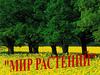 Мир растений. Многообразный мир растений
