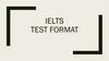 IELTS test format