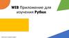 WEB Приложение для изучения Python