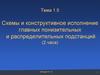 Схемы и конструктивное исполнение главных понизительных и распределительных подстанций