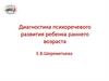 Диагностика психоречевого развития ребенка раннего возраста