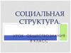 Социальная структура общества  (8 класс)