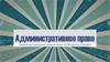 Административное право
