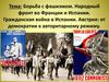 Борьба с фашизмом. Народный фронт во Франции и Испании. Гражданская война в Испании