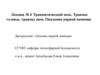 Травматический шок. Травмы головы, травмы шеи. Оказание первой помощи