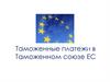 Таможенные платежи в Таможенном союзе ЕС
