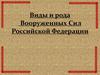 Виды и рода Вооруженных Сил Российской Федерации