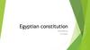 Egyptian constitution