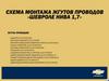 Схема монтажа жгутов проводов "Шевроле Нива 1,7"