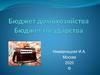Бюджет домохозяйства. Бюджет государства. Задания для выполнения