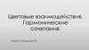 Цветовые взаимодействия. Гармонические сочетания