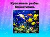 Красивые рыбы. Монотипия