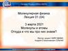 Молекулы и атомы. Откуда и что мы про них знаем?