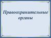 Правоохранительные органы