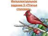 Интеллектуальное задание 3 «Птичья столовая»