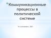 Коммуникационные процессы в политической системе