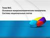 Основные макроэкономические показатели. Система национальных счетов