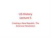 US History. Lecture 5