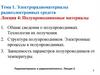 Электрорадиоматериалы радиоэлектронных средств Лекция 4: Полупроводниковые материалы