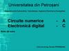 Circuite numerice - A Electronică digital - C Note de curs
