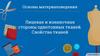 Лицевая и изнаночная стороны однотонных тканей. Свойства тканей