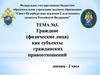 Граждане (физические лица) как субъекты гражданских правоотношений. Тема 3