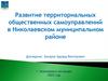 Развитие территориальных общественных самоуправлений в Николаевском муниципальном районе