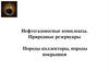 Нефтегазоносные комплексы. Природные резервуары Породы коллекторы, породы покрышки