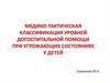 Медико-тактическая классификация уровней догоспитальной помощи при угрожающих состояниях у детей