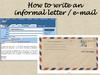 How to write an informal letter / e-mail