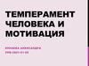 Темперамент человека и мотивация