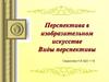 Перспектива в изобразительном искусстве. Виды перспективы