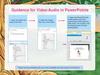 Guidance for Video/Audio in PowerPoints