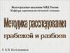 Методика расследования грабежей и разбоев
