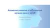 Аномалия развития и заболевание органов речи у детей