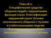 Специфические средства общения людей с нарушениями функции слуха