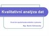 Kvalitativní analýza dat