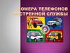 Номера телефонов экстренной службы