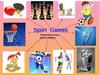 Спортивные игры. Sport games