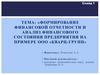 Формирование финансовой отчетности и анализ финансового состояния предприятия на примере ООО «Кварц - групп»