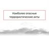 Наиболее опасные террористические акты