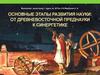Основные этапы развития науки: от древневосточной преднауки к синергетике. Лекция 2
