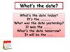What’s the date