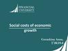 Social costs of economic growth