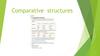 Comparative  structures