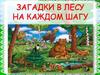 Загадки в лесу на каждом шагу